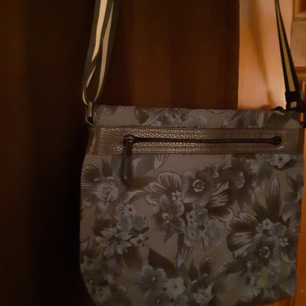 Coach Floral print crossbody bag.